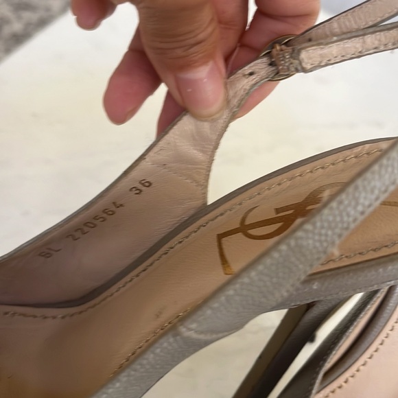 YSL sling back heels - Picture 3 of 6